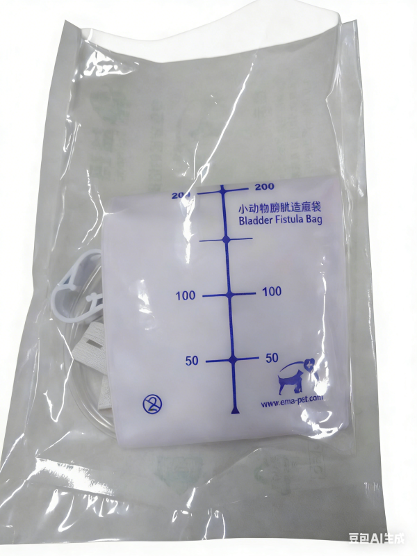 动物固定式导尿引流袋