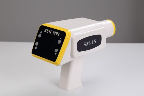 IDEN-X4 handheld dental X-ray unit — front view showing LCD control panel