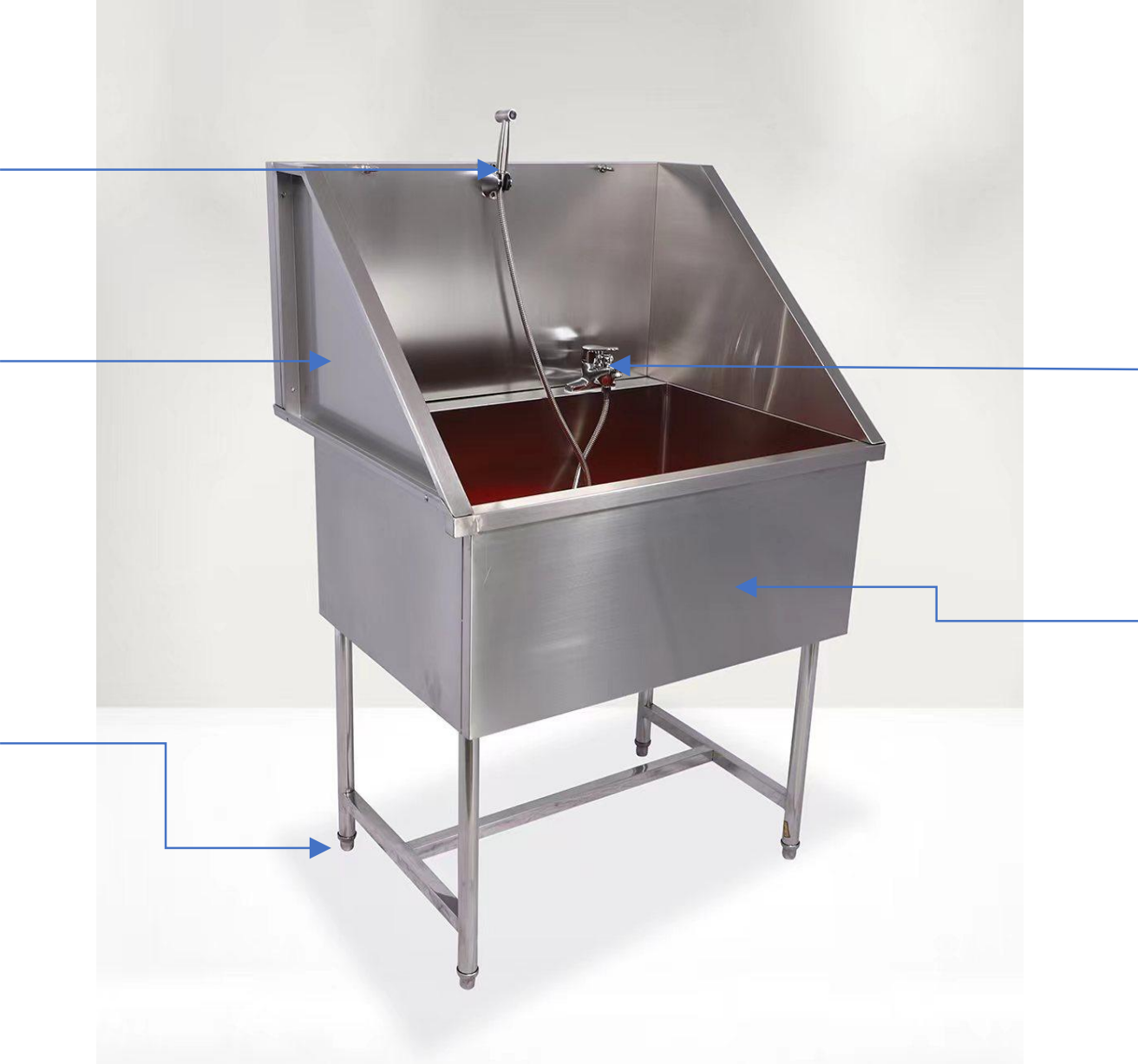 不锈钢无门洗浴水槽 (IWA-BW02) - product photo