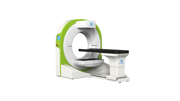 Rayvision Vetease 3 veterinary cone-beam CT scanner — front 3/4 view