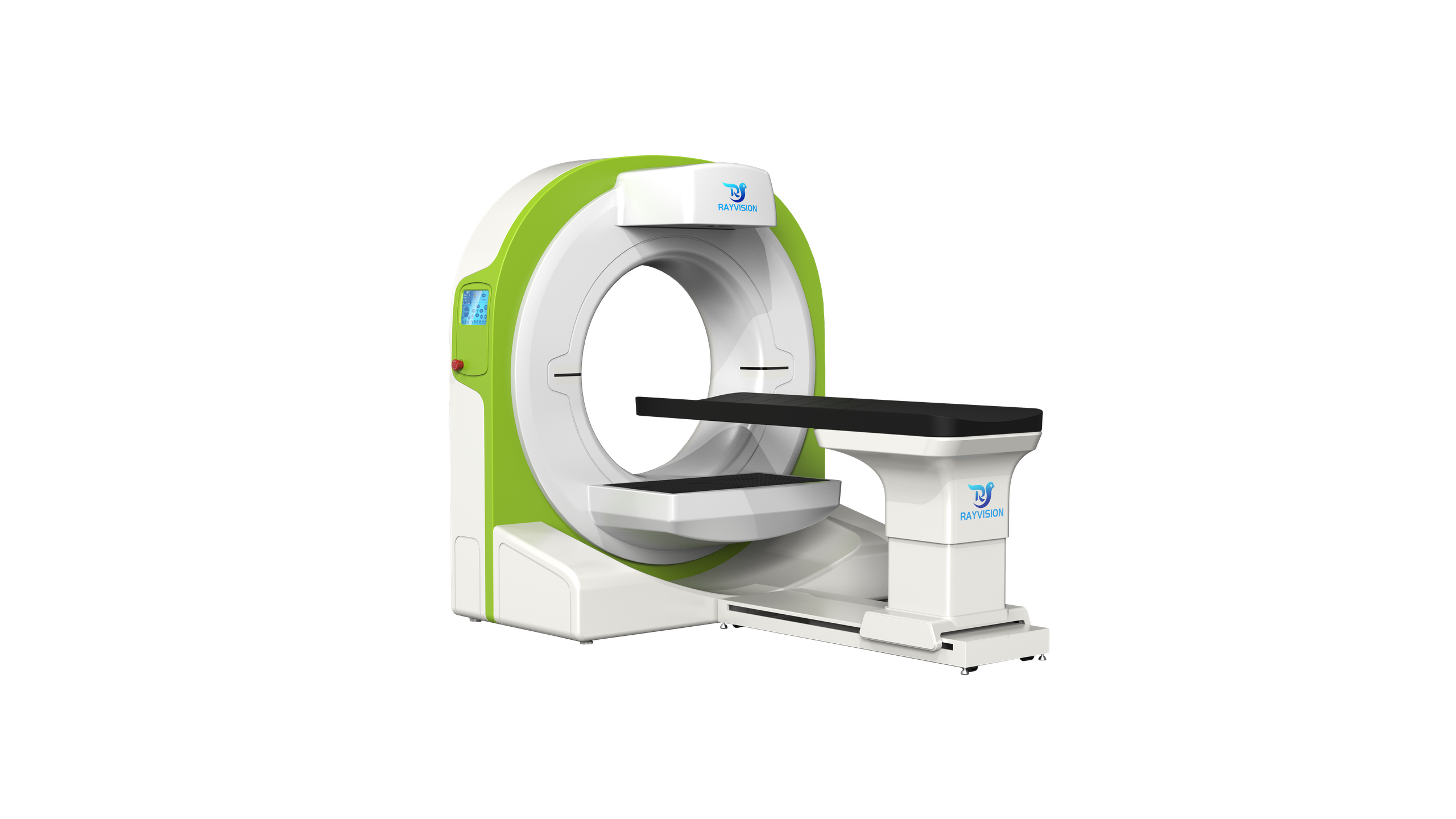 Rayvision Vetease 3 veterinary cone-beam CT scanner — front 3/4 view