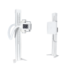 iVision-630X single-rail DR system — vertical bucky and tube column on floor rails