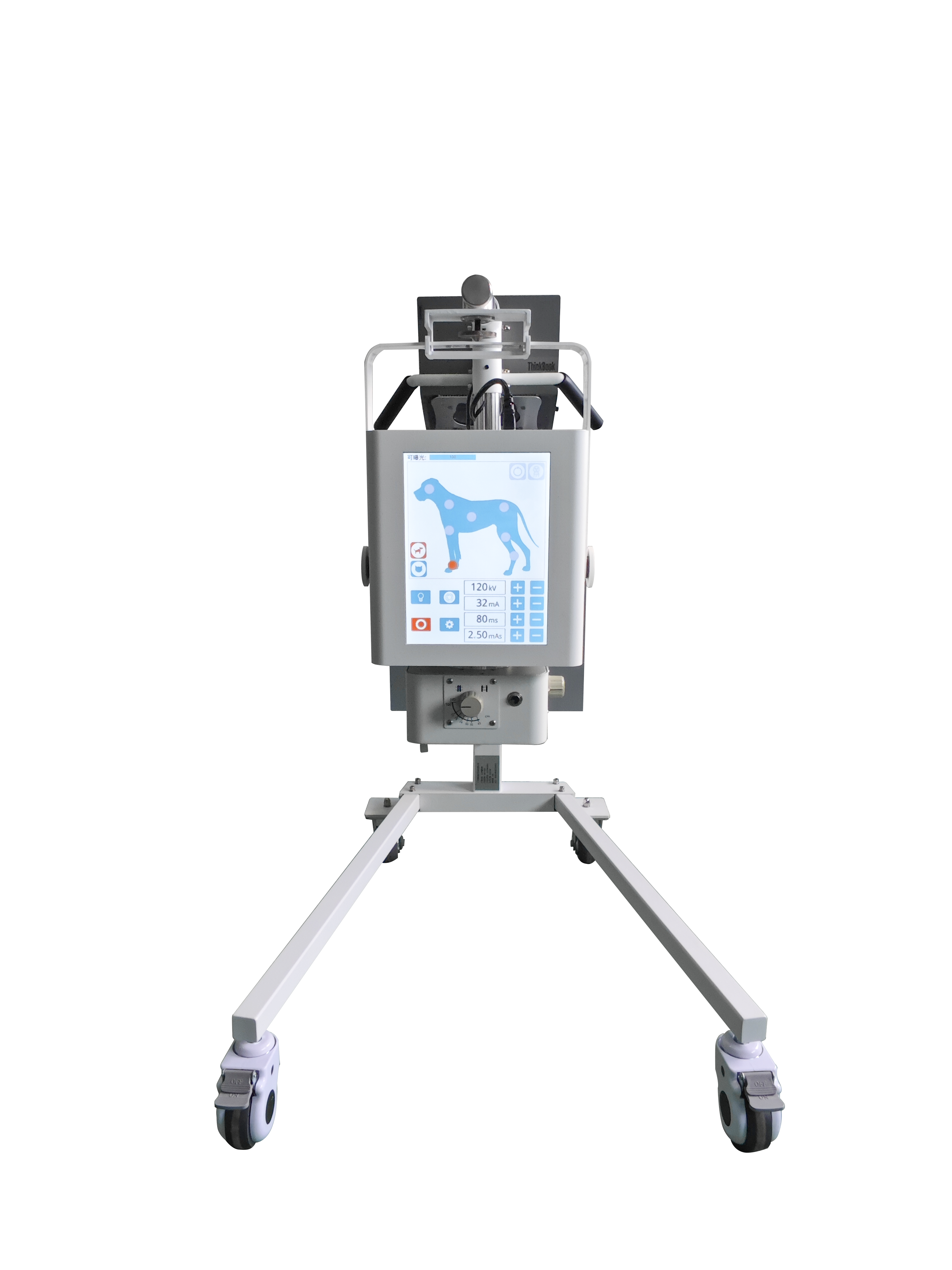 IFLEX-12.5 12.5 kW 组合式高频便携兽用 X 射线机，配 7 英寸触摸屏