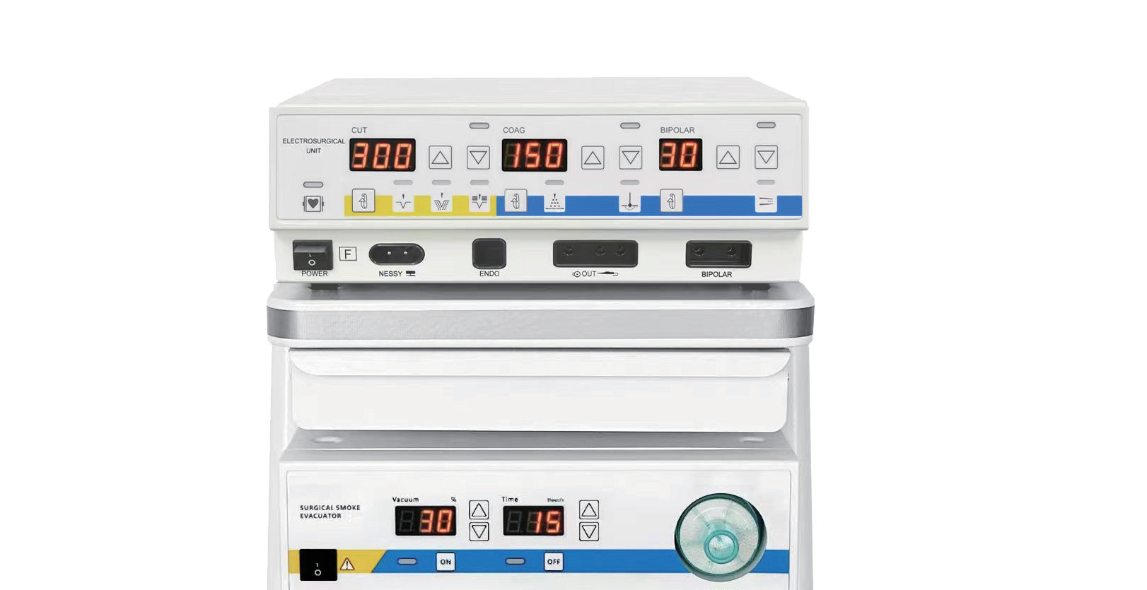 IWA-FH350D Veterinary Electrosurgical Generator main unit with smoke evacuator