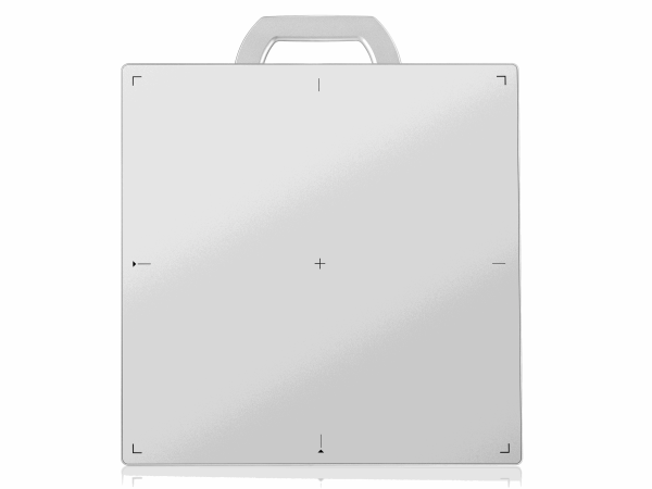 IWA-FP13 detector — front face showing imaging area markers