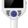 SA-Pro veterinary endoscope handpiece — front face view showing 5-inch display and joystick control