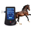 IWA-LAS10 portable Class IV veterinary laser therapy device beside an equine patient