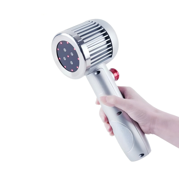 IWA-LAS20 handheld cluster laser probe — front view with diode array head