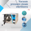 IWA-VPSS01 product brochure poster — 23 L vacuum pressure steam sterilizer with accessories