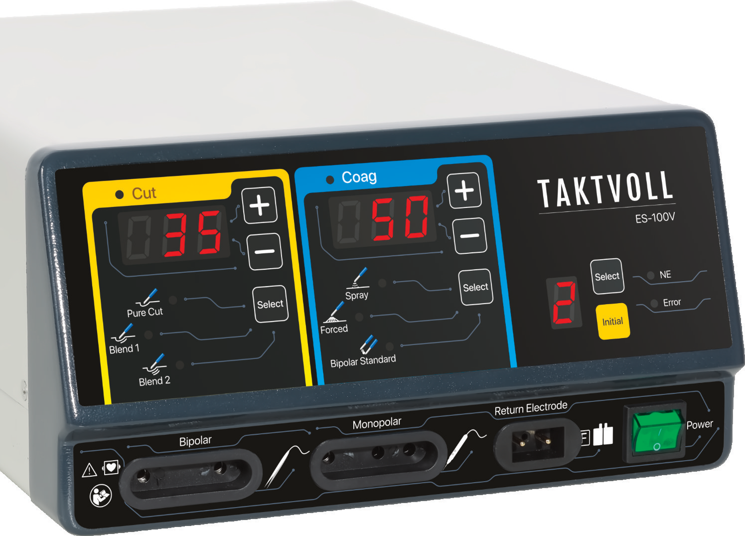 IWA-ES100V 紧凑型兽用高频电刀正面图
